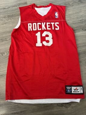 Houston Rockets #13 Red Basketball Jersey - Men's Replica